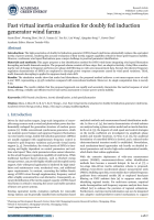 Fast virtual inertia evaluation for doubly fed induction generator wind farms